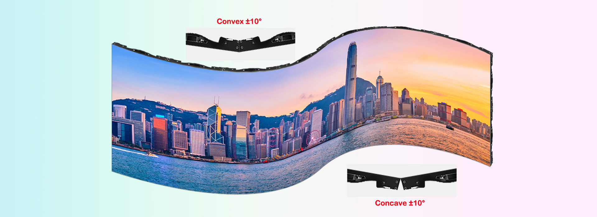 concave led screen